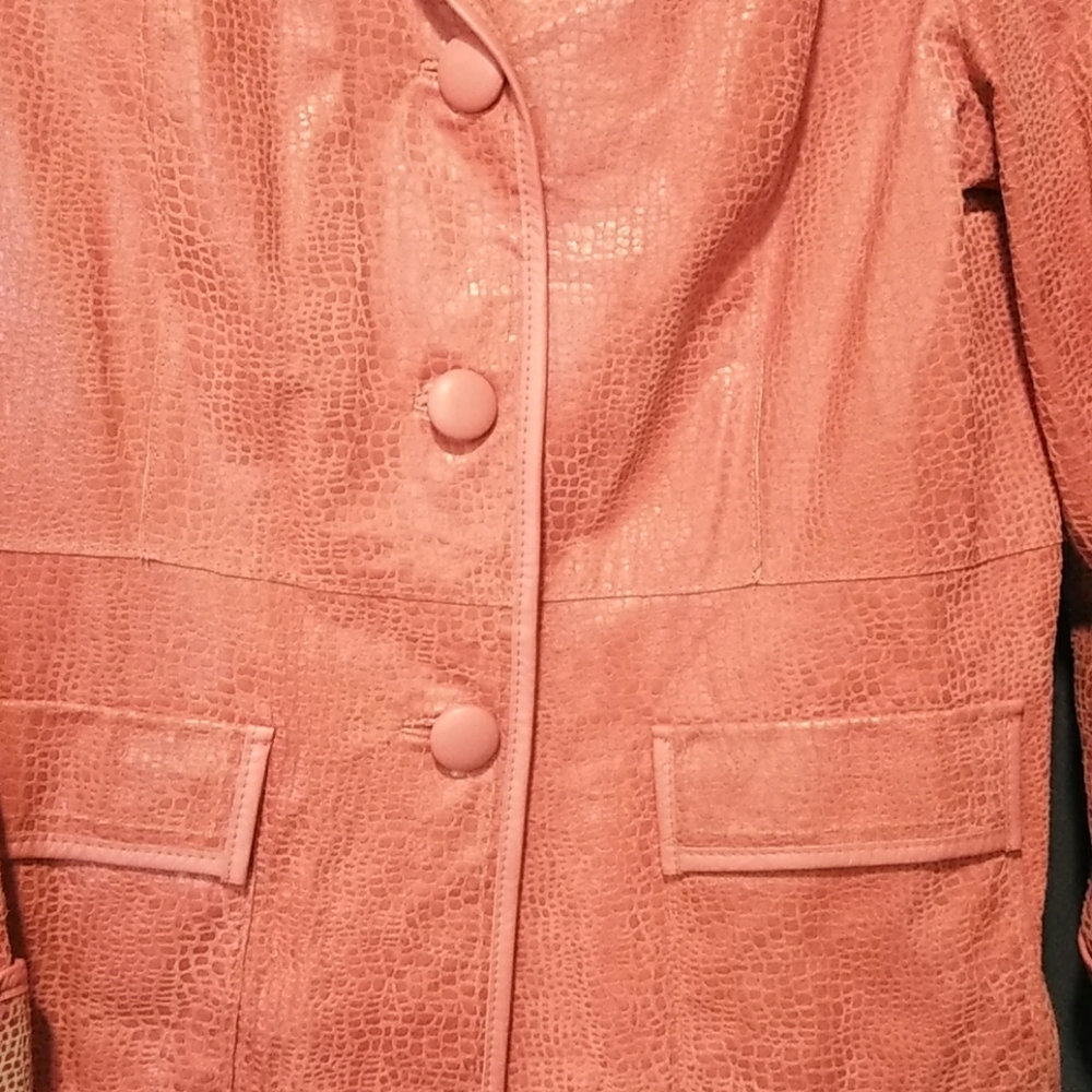 Bradley bayou Embossed leather jacket size L - Picture 2 of 10